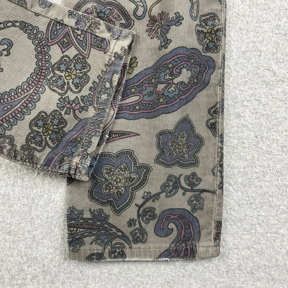 Citizens of Humanity Pants Womens‎ 29 Fits 36 Thompson Birch Corduroy Paisley